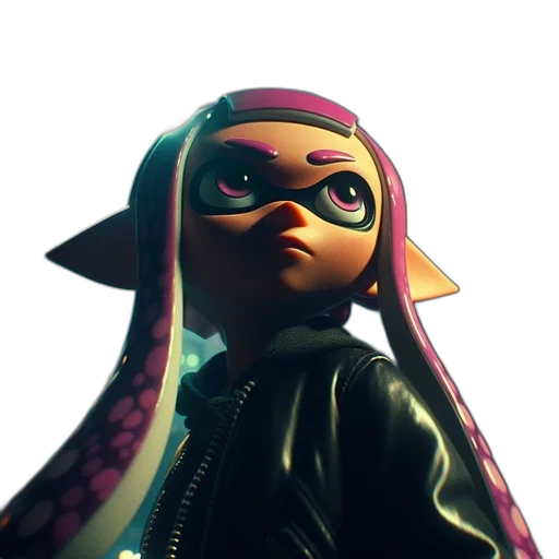 jacket, weapon, mask, staff transparent PNG cut-out