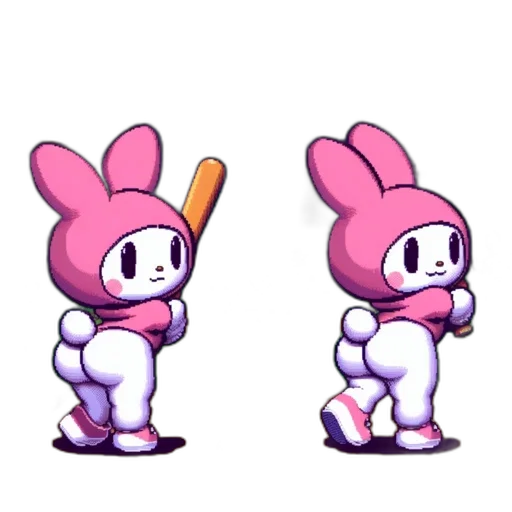 staff, weapon, creature, pixel art transparent PNG cut-out