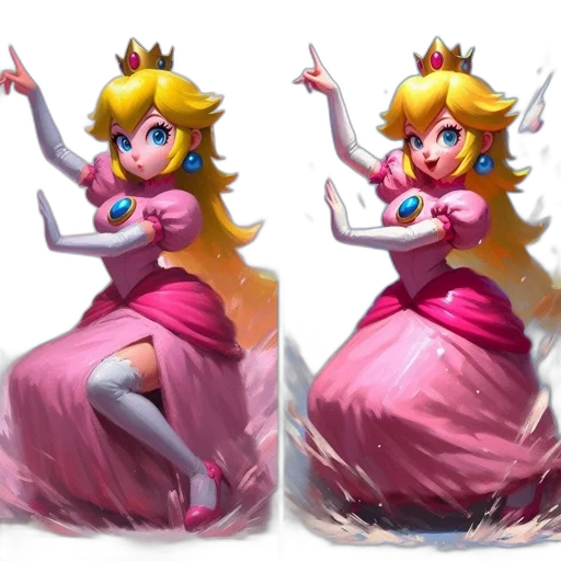 crown, dress, concept art, 3d render transparent PNG cut-out