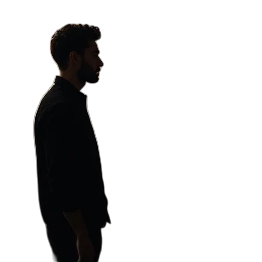 jacket, staff, face, hair transparent PNG cut-out
