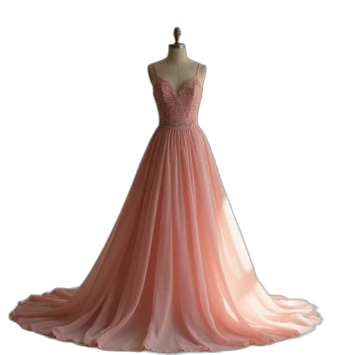 dress, 3d render, concept art, photorealistic transparent PNG cut-out