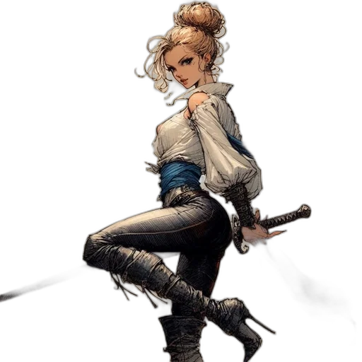 staff, sword, weapon, jacket transparent PNG cut-out
