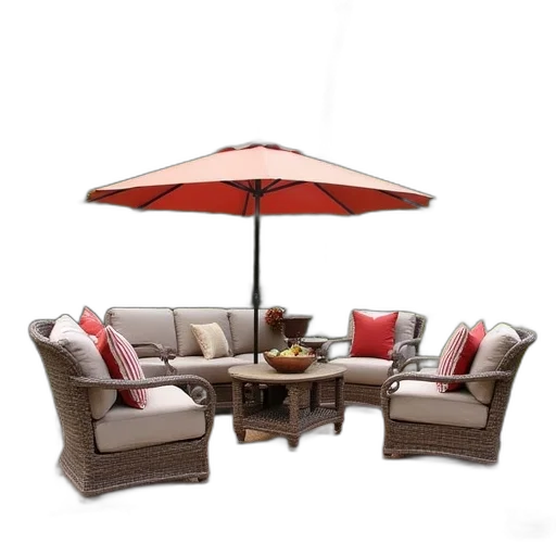 furniture, umbrella, 3d render, sears transparent PNG cut-out