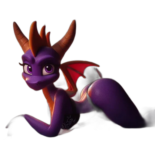 dragon, creature, staff, animal transparent PNG cut-out
