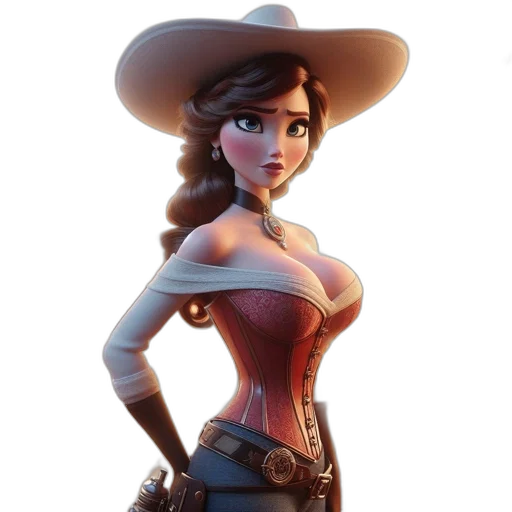 hat, dress, staff, weapon transparent PNG cut-out