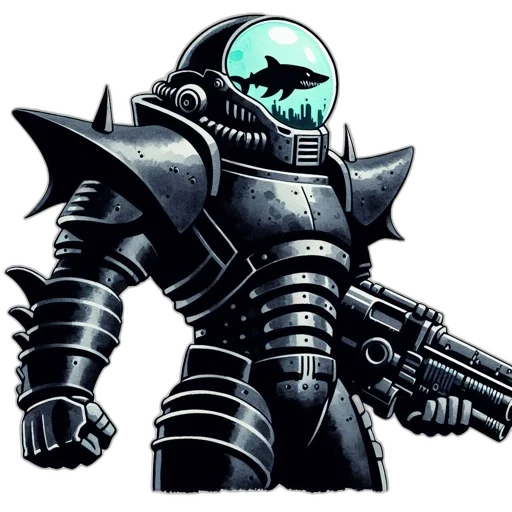 robot, weapon, staff, concept art transparent PNG cut-out