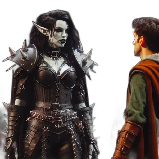concept art, fantasy art, comic book art, 3d render transparent PNG cut-out