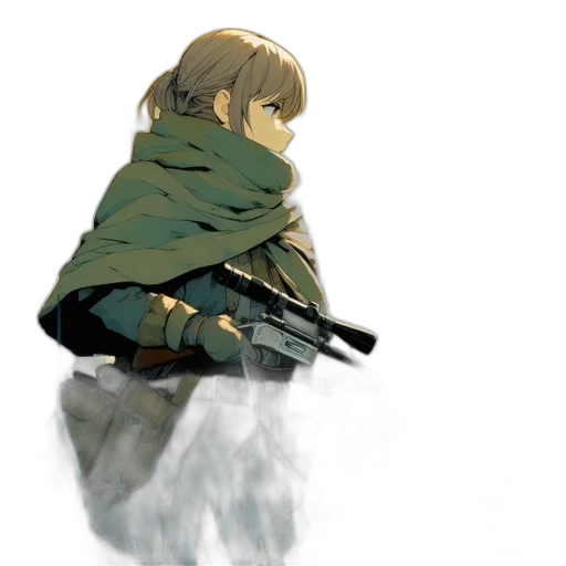 weapon, jacket, sword, concept art transparent PNG cut-out