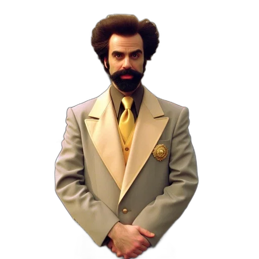 jacket, staff, face, hair transparent PNG cut-out