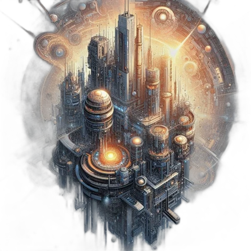 robot, concept art, cyberpunk, fantasy art transparent PNG cut-out