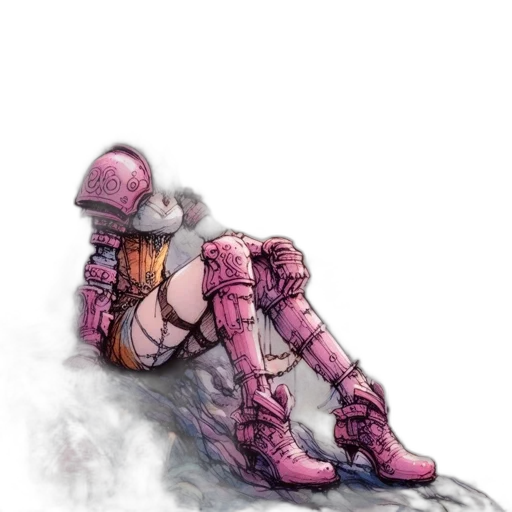 robot, weapon, jacket, shoes transparent PNG cut-out