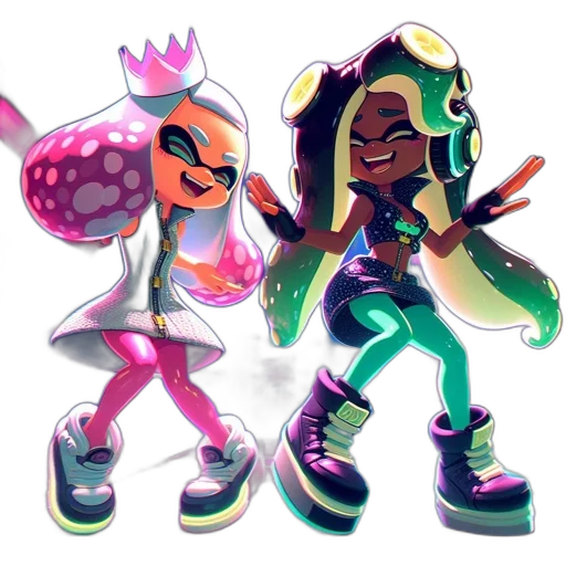 concept art, vaporwave, pixel art, watercolor transparent PNG cut-out