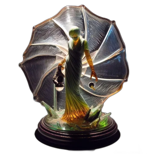 umbrella, fantasy art, concept art, 3d render transparent PNG cut-out