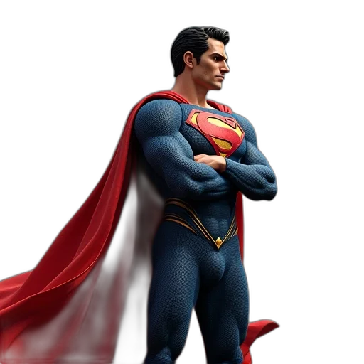 3d render, comic book art, concept art, photorealistic transparent PNG cut-out