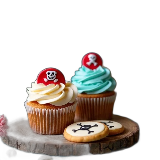 food, 3d render, photorealistic, pirate transparent PNG cut-out
