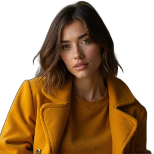 jacket, face, hair, staff transparent PNG cut-out