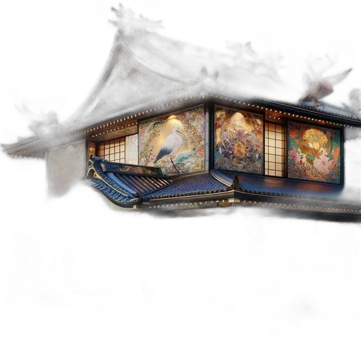 dragon, building, shoes, photorealistic transparent PNG cut-out