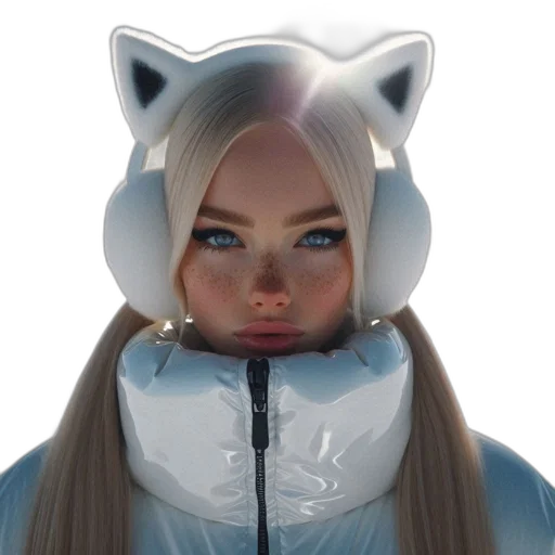 face, mask, jacket, creature transparent PNG cut-out