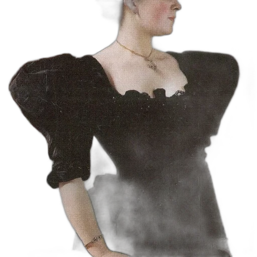 dress, staff, hat, jewelry transparent PNG cut-out
