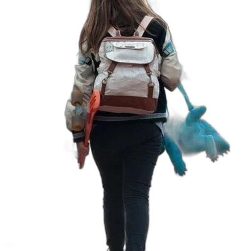 jacket, creature, staff, animal transparent PNG cut-out