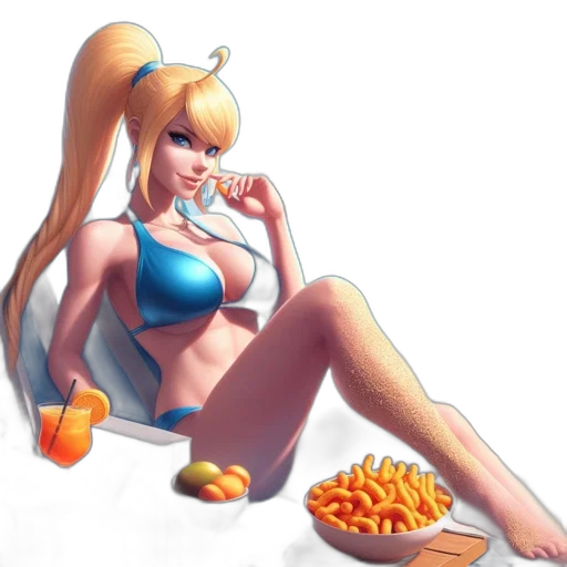 food, concept art, 3d render, pixel art transparent PNG cut-out