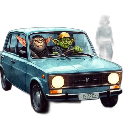 car, mask, concept art, 3d render transparent PNG cut-out