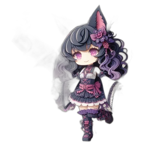 dress, staff, crown, creature transparent PNG cut-out