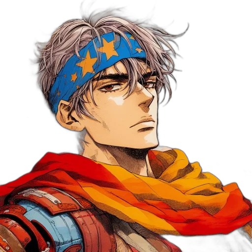 face, anime, concept art, comic book art transparent PNG cut-out