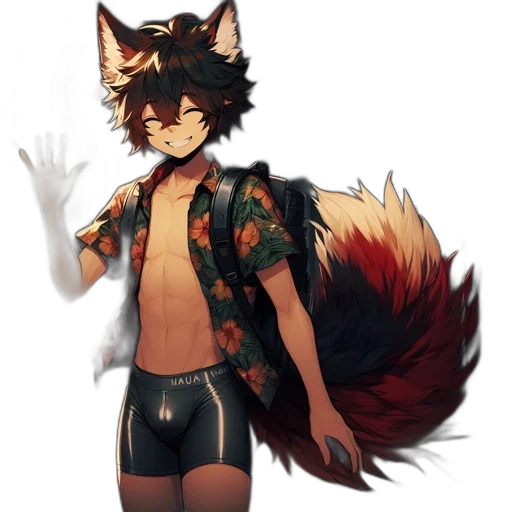 jacket, animal, creature, staff transparent PNG cut-out
