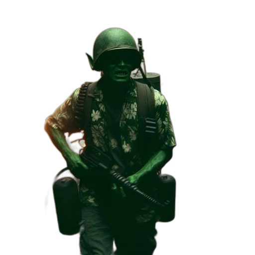 staff, weapon, jacket, mask transparent PNG cut-out
