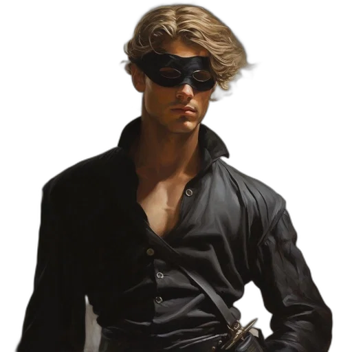 jacket, mask, concept art, comic book art transparent PNG cut-out