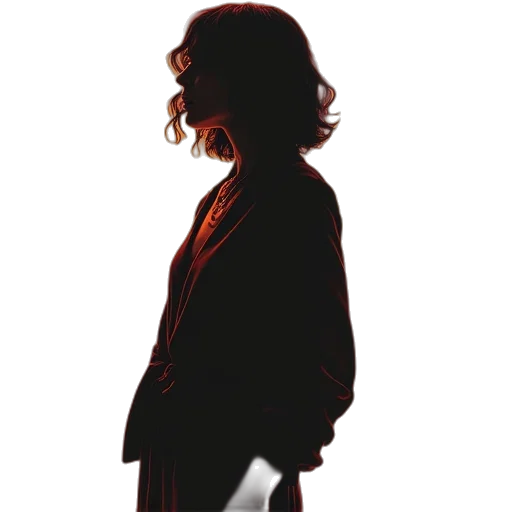 jacket, dress, staff, face transparent PNG cut-out
