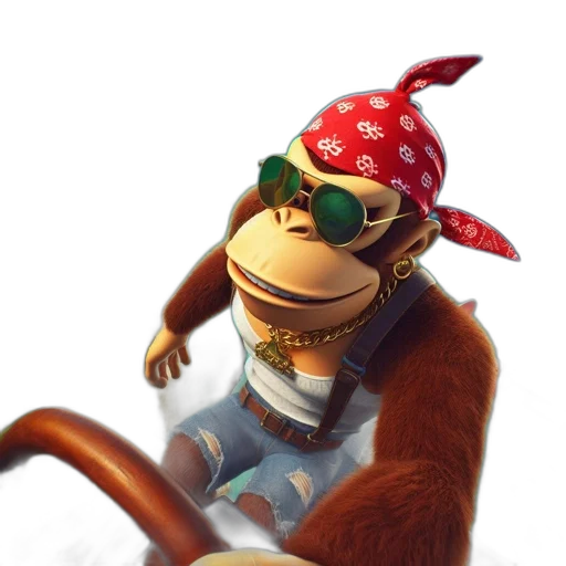 hat, animal, concept art, 3d render transparent PNG cut-out