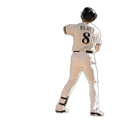 baseball, player, named, braun transparent PNG cut-out