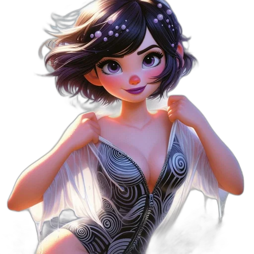 dress, robot, jewelry, face transparent PNG cut-out