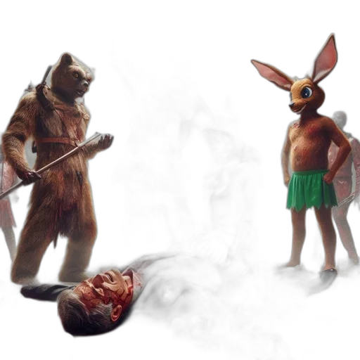 creature, animal, mask, concept art transparent PNG cut-out