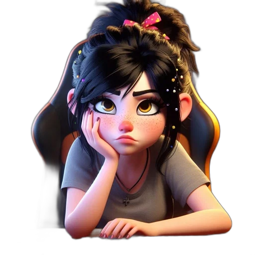 face, staff, concept art, anime transparent PNG cut-out