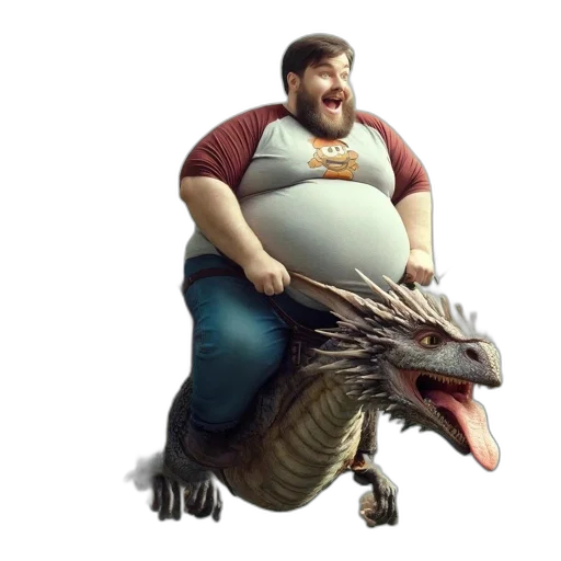 creature, dragon, animal, staff transparent PNG cut-out
