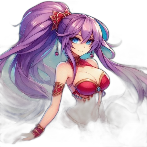 dress, staff, dragon, weapon transparent PNG cut-out