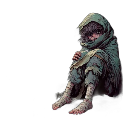 creature, jacket, mask, concept art transparent PNG cut-out