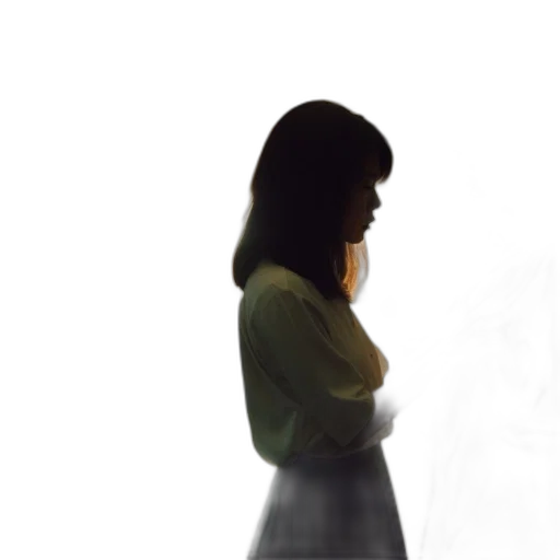 dress, face, staff, jacket transparent PNG cut-out