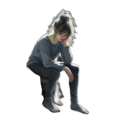 jacket, mask, creature, staff transparent PNG cut-out