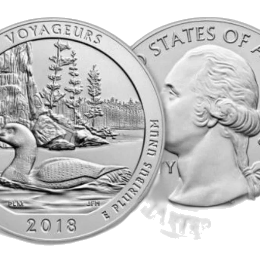 silver, coin, year, 2018 transparent PNG cut-out