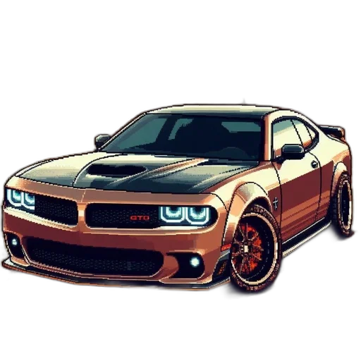 car, weapon, photorealistic, 3d render transparent PNG cut-out