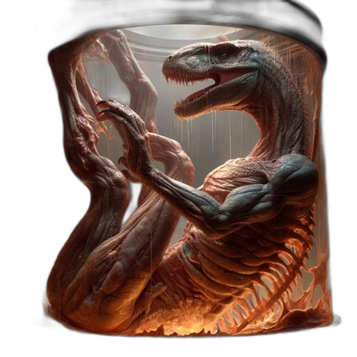 dragon, bottle, food, creature transparent PNG cut-out