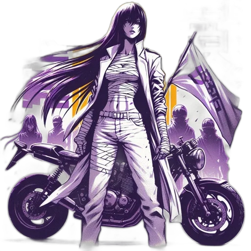 jacket, weapon, concept art, comic book art transparent PNG cut-out