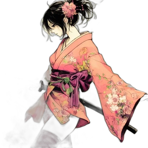 staff, sword, weapon, flower transparent PNG cut-out