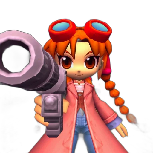 weapon, staff, jacket, robot transparent PNG cut-out