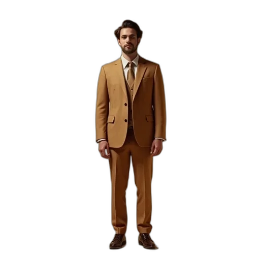 jacket, earth tones, golden, man transparent PNG cut-out
