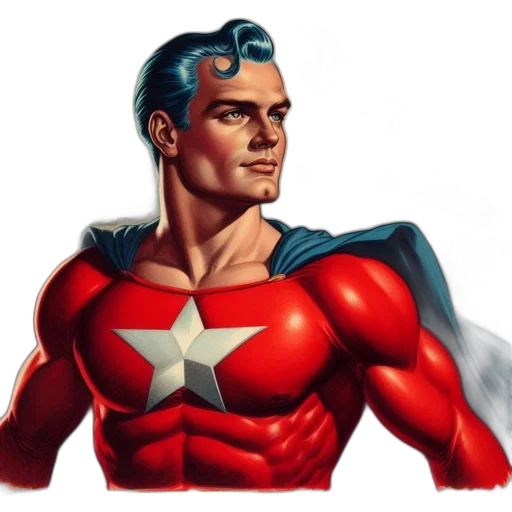 comic book art, concept art, cartoon, 3d render transparent PNG cut-out